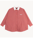 Alix The Label Blouse ladies woven oversized striped blouse ORANGE RED