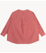 Alix The Label Blouse ladies woven oversized striped blouse ORANGE RED