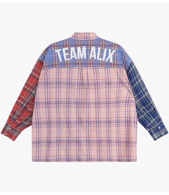 Alix The Label Blouse ladies woven check mix blouse MULTI COLOUR