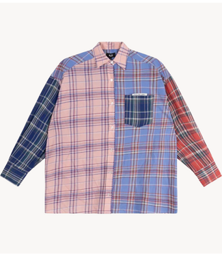 Alix The Label Blouse ladies woven check mix blouse MULTI COLOUR