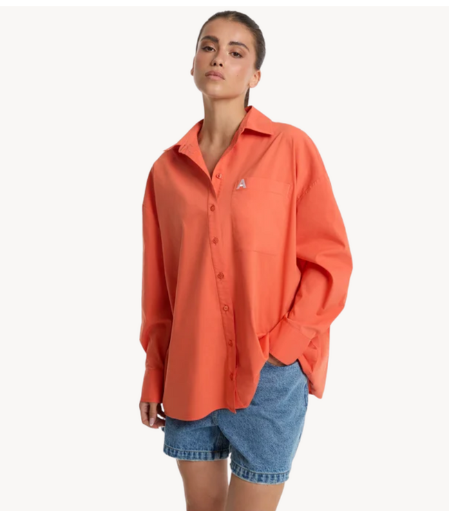 Alix The Label Blouse ladies woven oversized blouse SOFT ORANGE