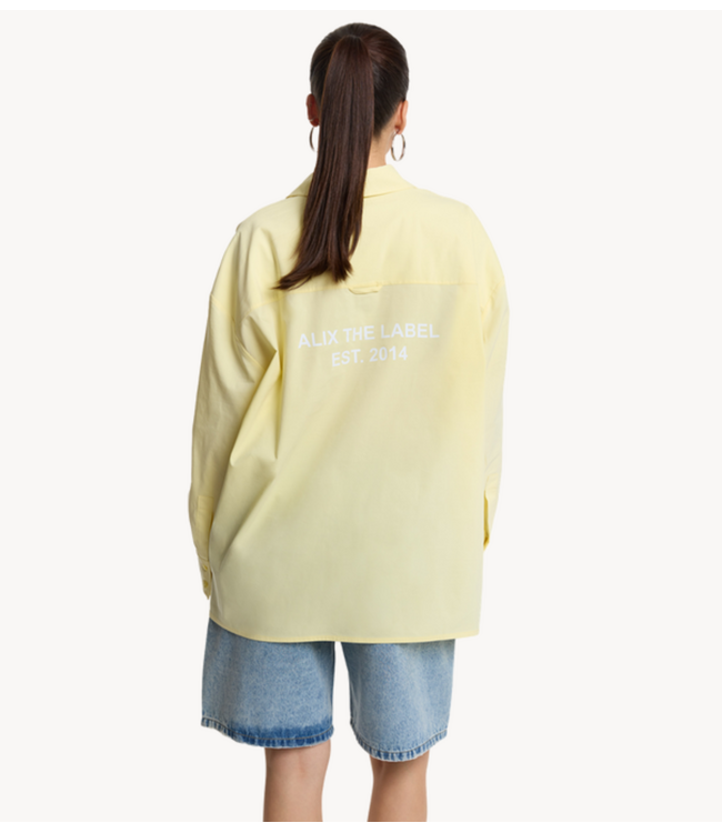 Alix The Label Blouse ladies woven oversized blouse SOFT YELLOW