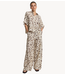 Alix The Label Broek ladies woven animal wide leg pants ANIMAL