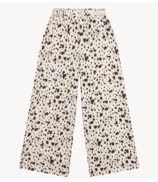 Alix The Label Broek ladies woven animal wide leg pants ANIMAL