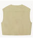 Refined Department Giletladies woven sleeveless cargo gilet NOA sand
