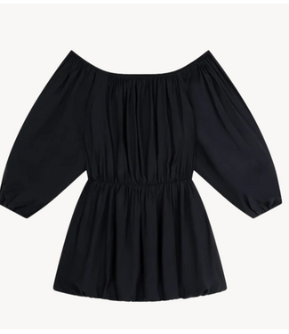 Alix The Label Jurk ladies woven modal balloon dress BLACK