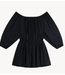 Alix The Label Jurk ladies woven modal balloon dress BLACK