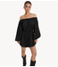 Alix The Label Jurk ladies woven modal balloon dress BLACK