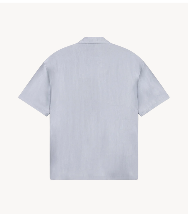 Refined Department Blouse ladies woven oversized short sleeve blouse ALANA silver