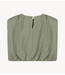 Refined Department Blouse ladies woven flowy cropped blouse LIV army