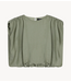 Refined Department Blouse ladies woven flowy cropped blouse LIV army