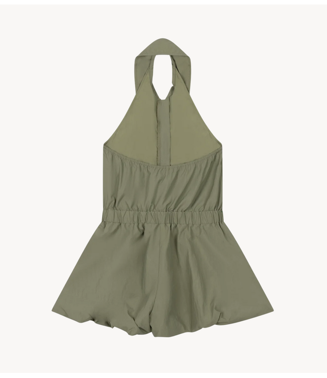 Refined Department Jumpsuit ladies woven short halter jumpsuit REMI army