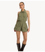 Refined Department Jumpsuit ladies woven short halter jumpsuit REMI army