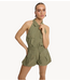 Refined Department Jumpsuit ladies woven short halter jumpsuit REMI army