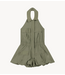 Refined Department Jumpsuit ladies woven short halter jumpsuit REMI army