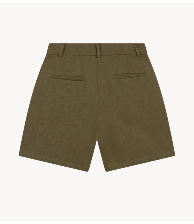 Refined Department Broek ladies knitted relaxed shorts PUMA army