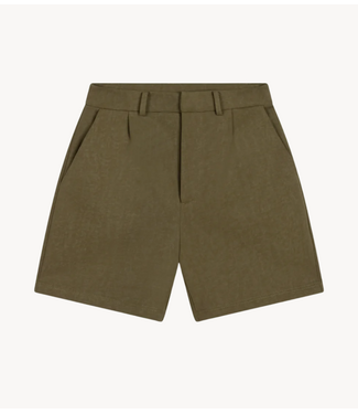 Refined Department Broek ladies knitted relaxed shorts PUMA army