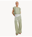 Refined Department Broek ladies woven flowy wide leg pants NOVA army