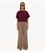 BY-BAR Top nuki slub top burgundy crush