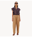BY-BAR Blouse Danee ikat blouse wine ikat print
