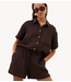 BY-BAR Blouse mara linen blouse espresso