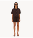 BY-BAR Blouse mara linen blouse espresso