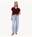 BY-BAR Trui sil v-neck pullover wine