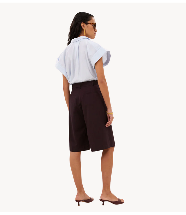 BY-BAR Broek finn bermuda shorts dark wine