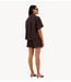 BY-BAR Broek lio linen shorts espresso