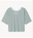American Vintage T-shirt GIXY RAYURES CIEL