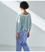 American Vintage T-shirt GIXY RAYURES CIEL