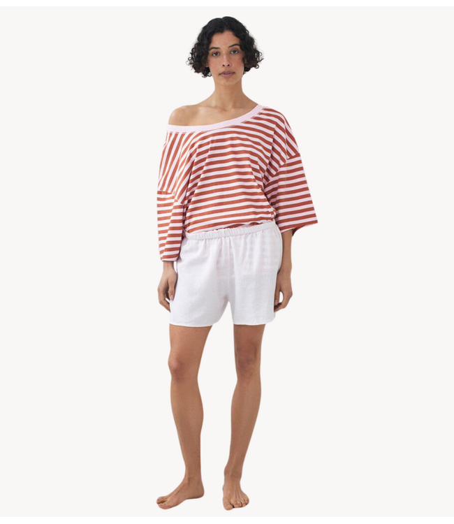 American Vintage T-Shirt GIXY RAYURES BONBON