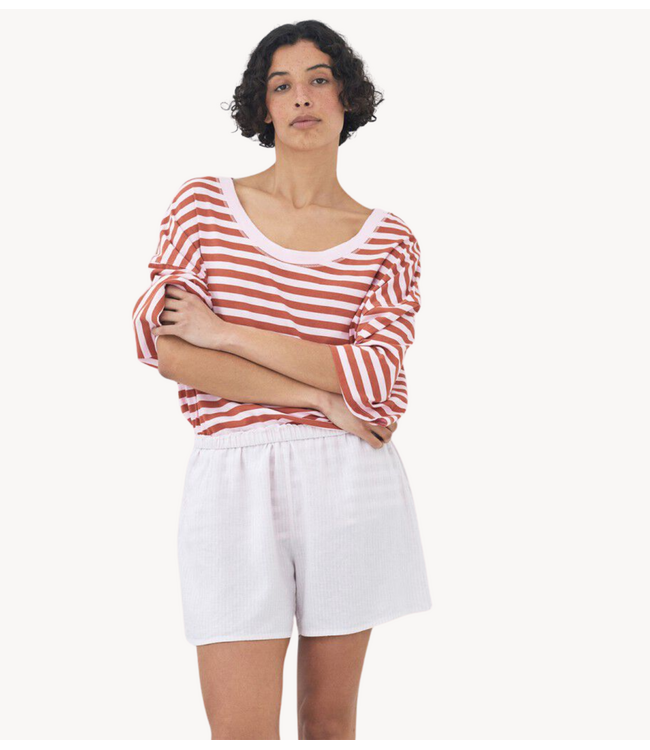 American Vintage T-Shirt GIXY RAYURES BONBON
