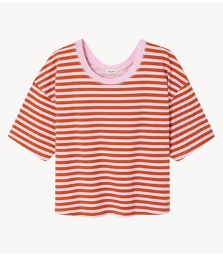 American Vintage T-Shirt GIXY RAYURES BONBON