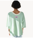 American Vintage T-Shirt GIXY RAYURES ABSINTHE
