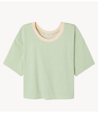 American Vintage T-Shirt GIXY RAYURES ABSINTHE
