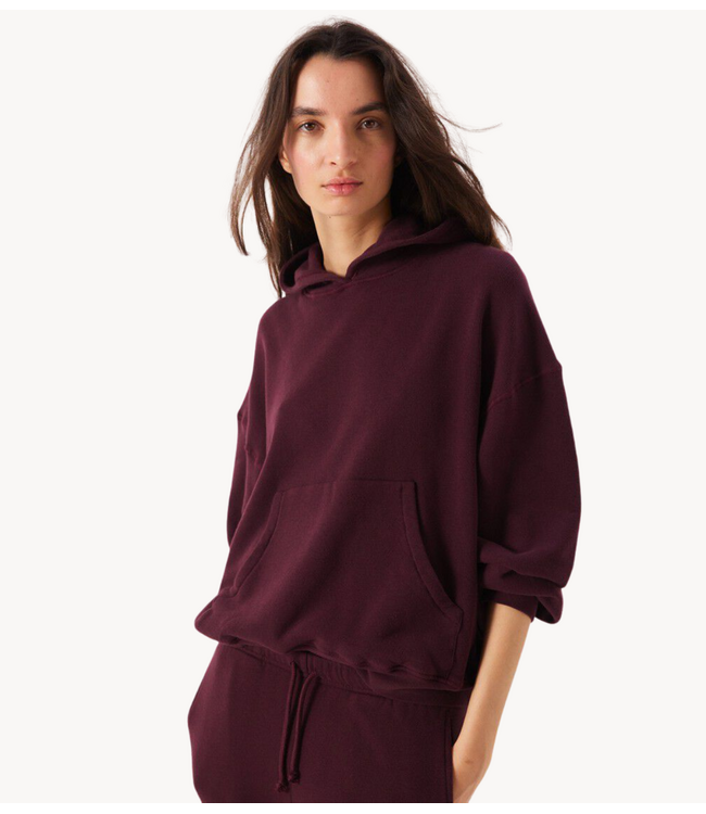 American Vintage Trui ATUBAY hoodie LIE DE VIN