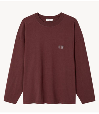 American Vintage T-Shirt GIXY longsleeve POURPRE