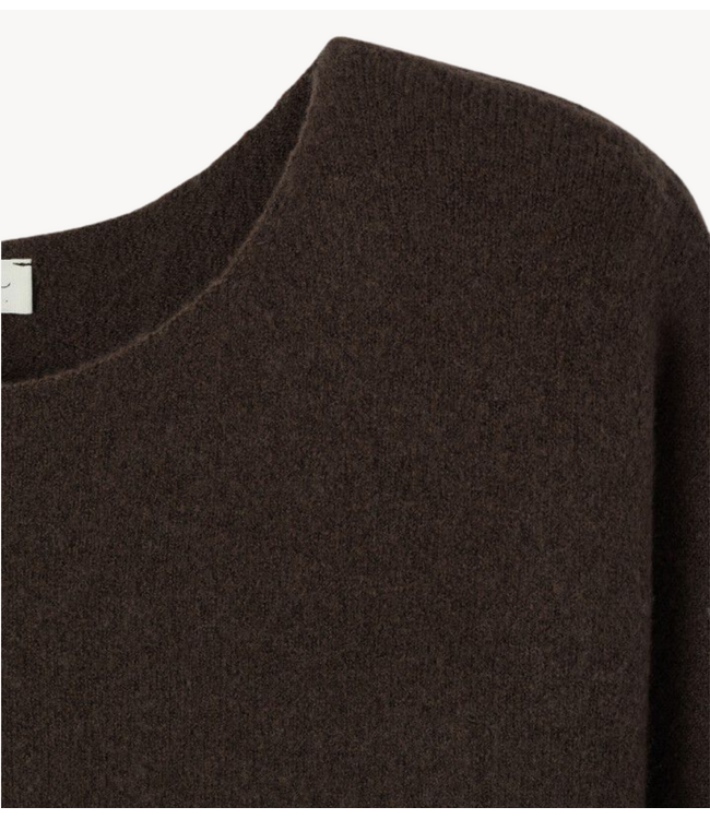 American Vintage Trui DAMSVILLE BRUNE CHINE