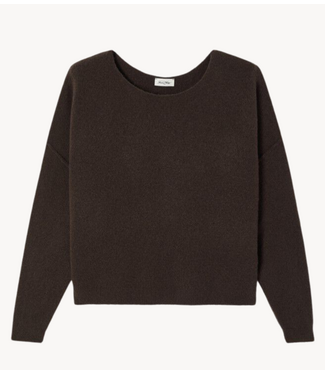 American Vintage Trui DAMSVILLE BRUNE CHINE
