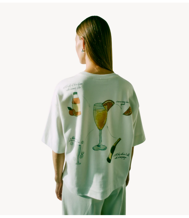 Copenhagen Muse T-shirt CMMUSE-TEE Jet Stream w. Mimosa