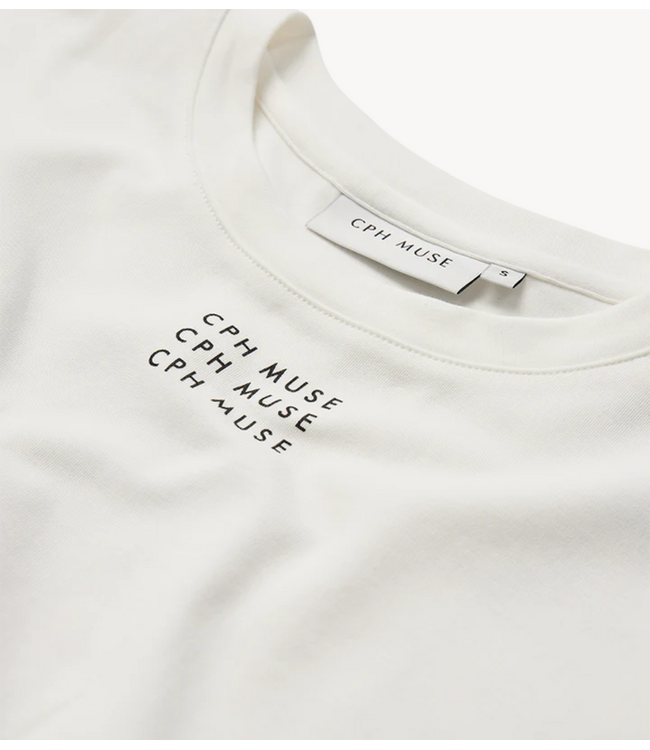 Copenhagen Muse T-shirt CMMUSE-TEE Jet Stream w. Mimosa