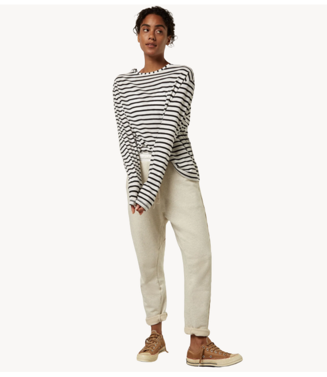 10DAYS Top The longsleeve stripe white, black 10DAYS365