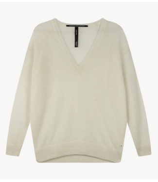 10DAYS Trui THE V-NECK KNIT SWEATER ecru 10DAYS365