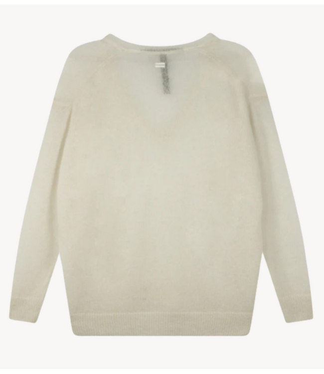 10DAYS Trui THE V-NECK KNIT SWEATER ecru 10DAYS365