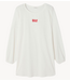 American Vintage T-shirt long YRUKI blanc