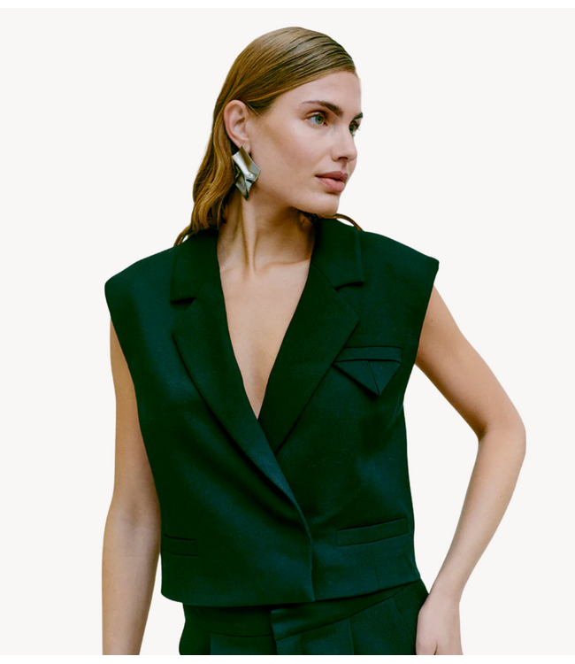 Copenhagen Muse Gilet CMTAILOR-SHORT-WAISTCOAT  NOOS Black