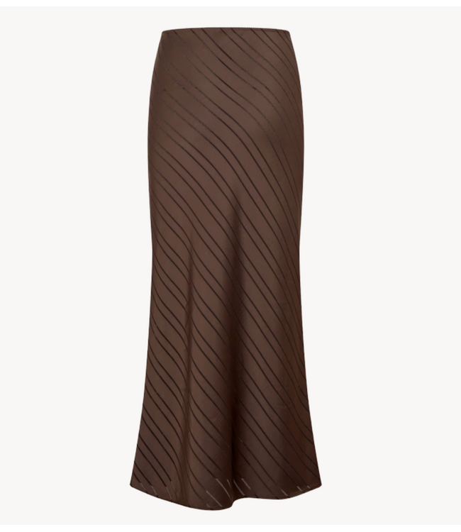 Samsøe Samsøe Rok SAAGNETA LONG SKIRT 16063 MULCH