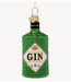 Vondels Ornament glass green glitter gin bottle