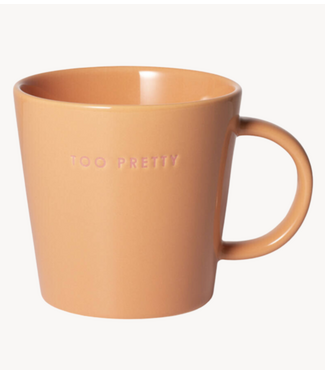 Vondels Mok Tea cup ceramic TOO PRETTY orange 350ml orange